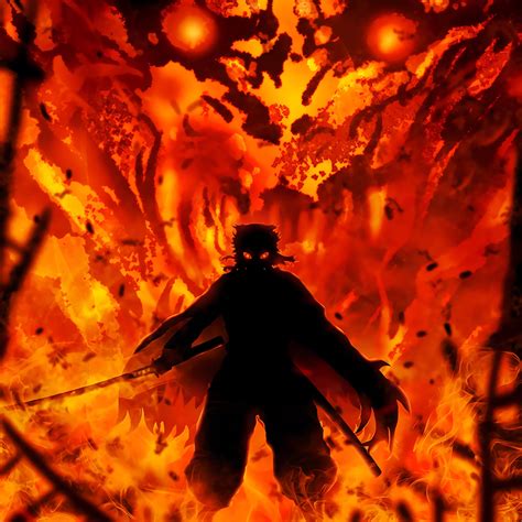 Demon Slayer Wallpaper Orange Anime Wallpaper Hd