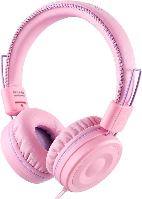 The Pink Headphones Are On Top Of Each Other