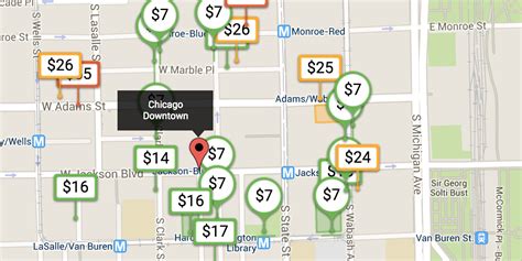 Chicago Parking Garage Map