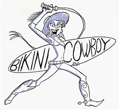 Sketched Screenings: Sketched Comic: Bikini Cowboy