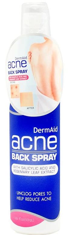 Dermaid Acne Back Spray Ingredients Explained