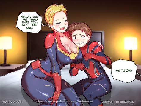 Bokuman Captain Marvel Carol Danvers Peter Parker Spider Man Avengers Endgame Avengers