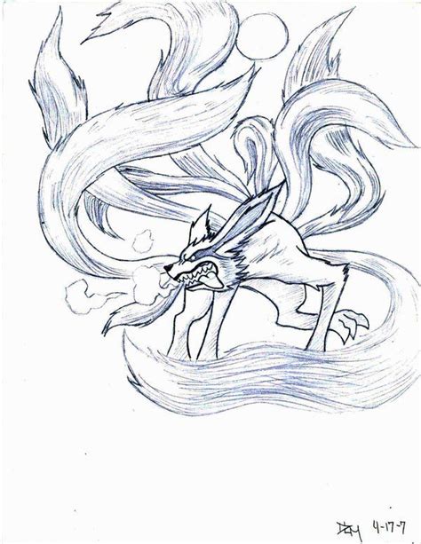 Nine Tail Demon Fox By Novedlove Itachi Uchiha Art Naruto Art Naruto