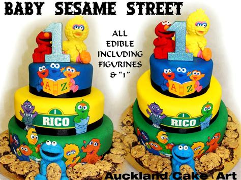Baby Sesame Street 1st Birthday Cake