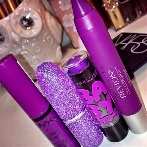 Make Up Fashion Beauty Makeup Makeup Purple Lipstick