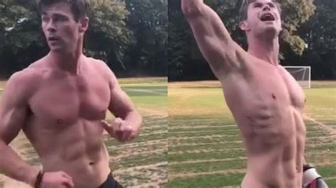 Chris Hemsworth Posts Shirtless Workout Video To Instagram