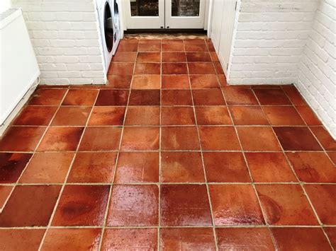 Floors can be made from many different materials, and all need specific cleaning methods. Terracotta Tiled Floor Bucklebury After Sealing ...