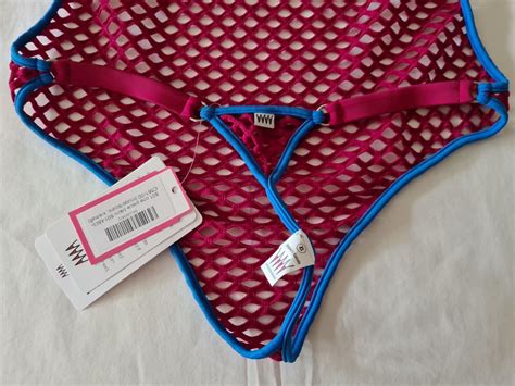 New Wicked Weasel Mega Mesh One Piece Rouge Azure Size Xsmall