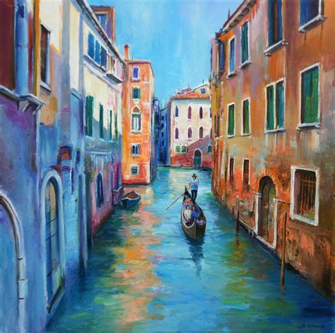 The Colors Of Venice In 2020 Venice Painting Oil On Canvas