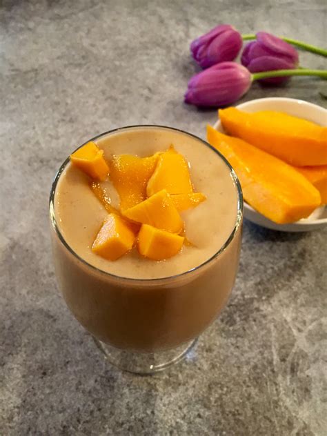 Mighty Mango Protein Smoothie Zesty Olive Simple Tasty And