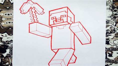 Como Dibujar A Steve De Minecraft How To Draw Steve From Minecraft