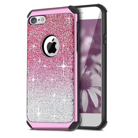 iphone 6 plus case cellularvilla hybrid shiny sparkle luxury glitter shockproof protective case