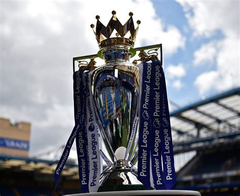 Premier League Trophy Chelseas Silverware Dressed In Blue At Stamford