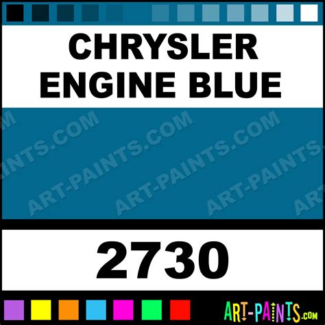 Chrysler Engine Blue Model Master Acrylic Paints 2730 Chrysler