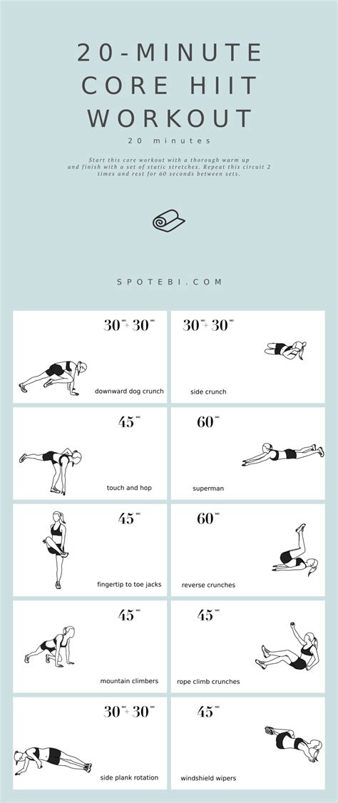 20 Minute Hiit Workout No Equipment