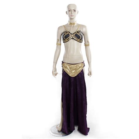 Princess Leia Slave Dress Adult Womens Sexy Party Costume Dress Custom