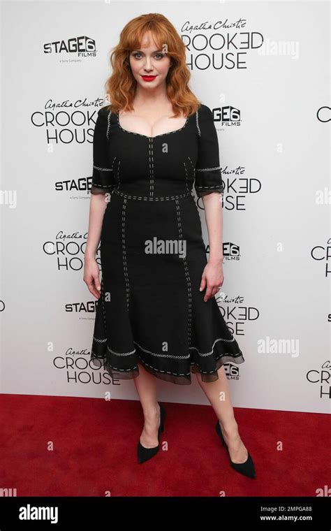 Actress Christina Hendricks Attends The Premiere Of Crooked House At Metrograph On Wednesday