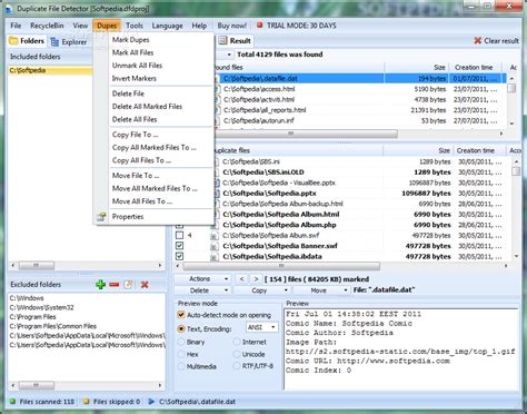 Detect duplicate files on your system. Download Duplicate File Detector 5.5.0