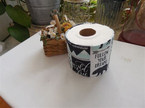 Toilet Paper Roll Decorative Wrap Etsy 日本