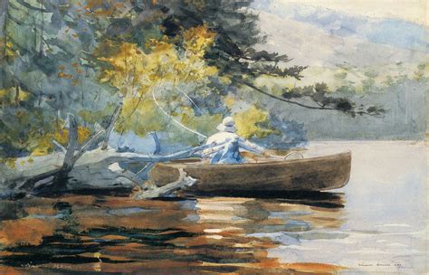 A Good One Adirondacks Winslow Homer Winslow Homer Paintings