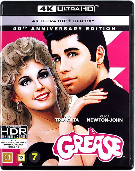 Grease 4k Blu Ray 4k Region Free English Audio English Subtitles