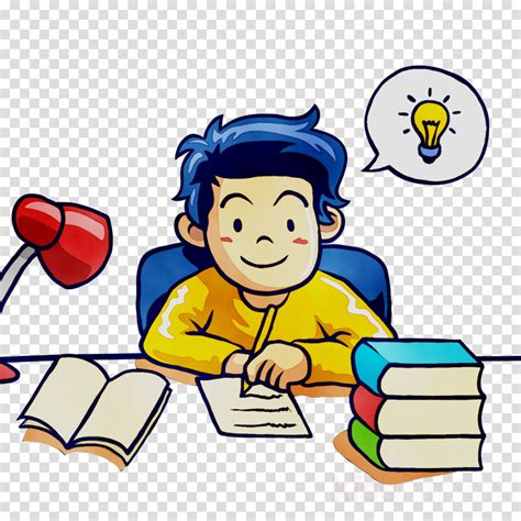 Reading Boy Boy Clipart Reading Clipart Hand Painted Png Transparent