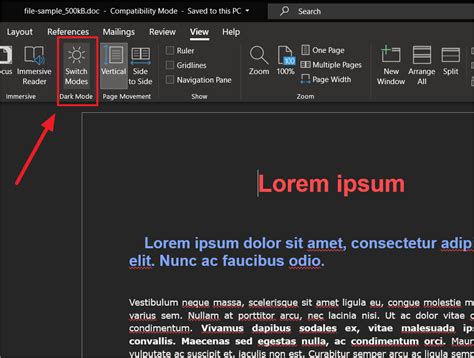 How To Change Microsoft Word To Light Mode Or Dark Mode All Things How