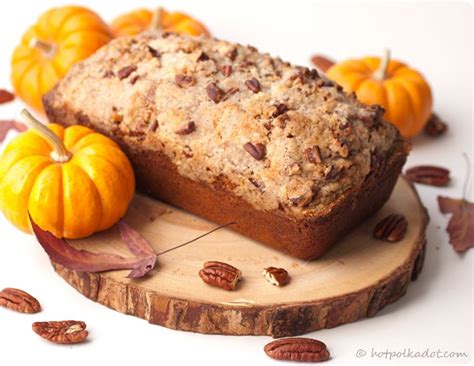 Simply combine all the ingredients (butter, brown sugar, oatmeal, flour & chopped pecans) in a bowl together. Maple Pecan Streusel Pumpkin Bread - fall mornings are ...