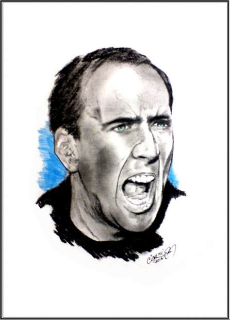 Stars Portraits Portrait Of Nicolas Cage By Cipta Pencil Portrait