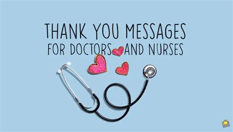 30 Thank You Messages For Doctors And Nurses