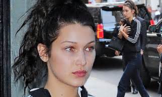 bella hadid goes make up free days after revealing battle with lyme disease daily mail online
