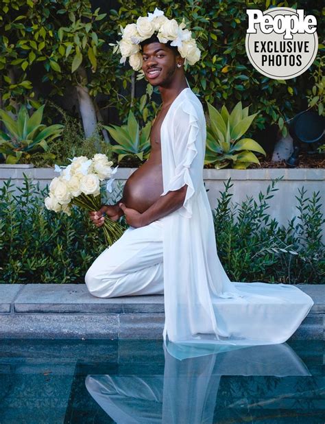 lil nas x reveals he s pregnant — with his album — announcement photos good music expecting