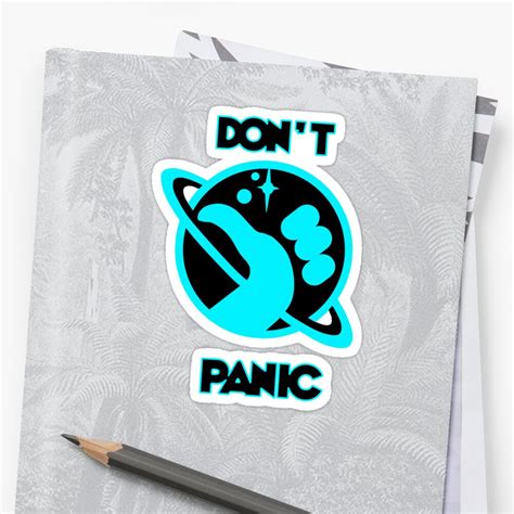 Dont Panic Sticker By Cullbot Redbubble