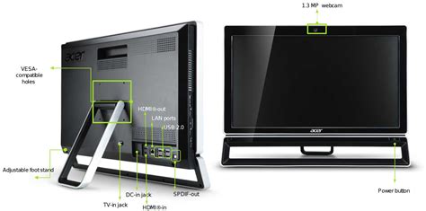 Acer Aspire Z5771 23 Inch Touchscreen All In One Desktop