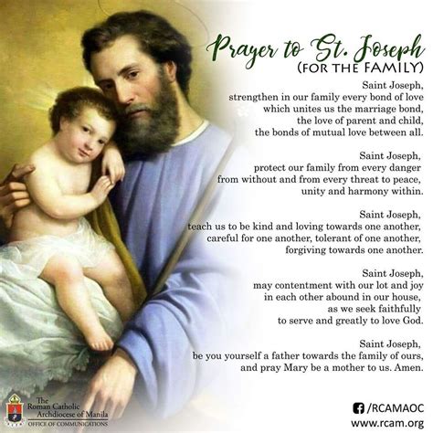 St Joseph Prayer Card The Shoot
