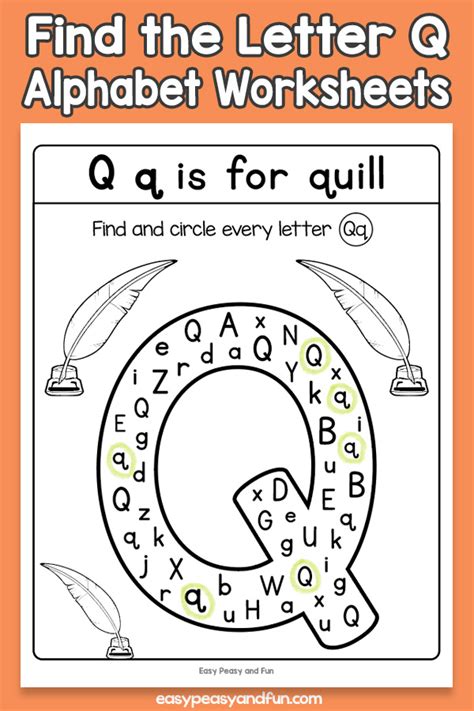 Find The Letter Q Worksheets Easy Peasy And Fun Membership