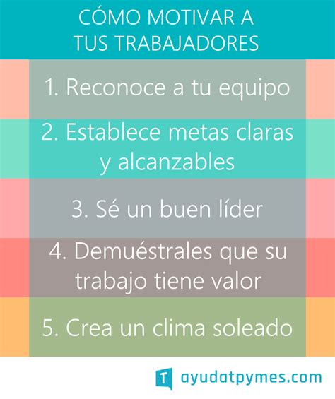 Motiva A Tus Trabajadores En 5 Pasos