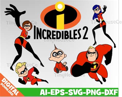 Incredibles Svg Eps Png Incredibles Party Incredibles Clipart Etsy