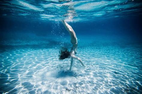 Underwater View Of Woman Swimming In Ocean By Gable Denims On Px