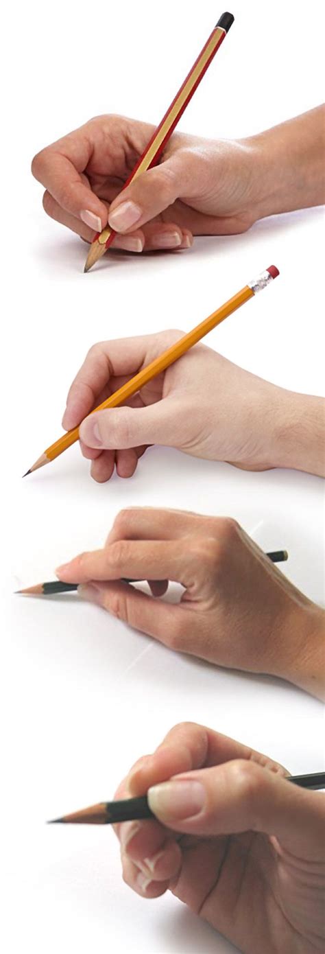 You could model this behaviour and help the child learn how to hold a pencil properly. How to Hold a Pencil