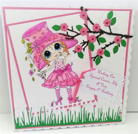 Cards Made By Beckie Little Girl Birthday Card