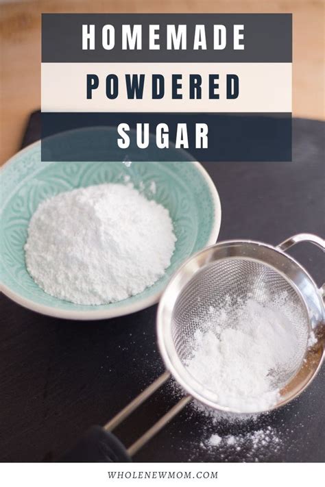 How To Make Powdered Sugar Powdered Sugar Substitute Recipe