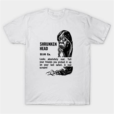 Shrunken Head Horror T Shirt Teepublic