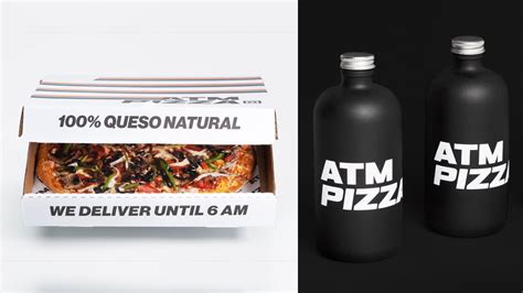 Future Nostalgia Lives On In Atm Pizza Dieline Design Branding