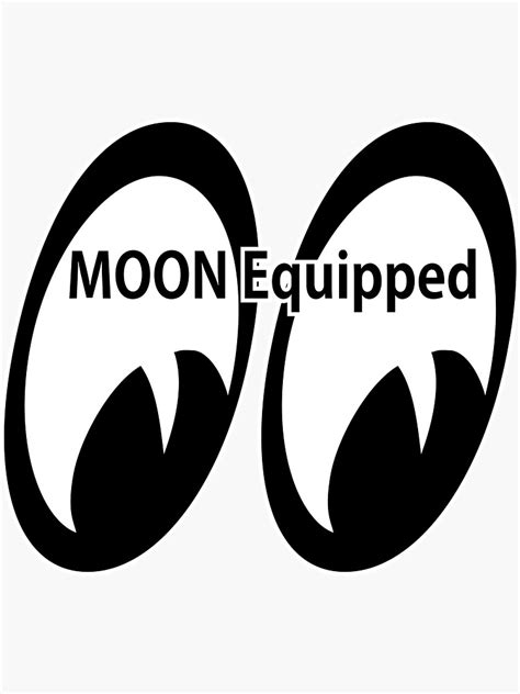 Moon Equipped Sticker For Sale By Salju17 Redbubble