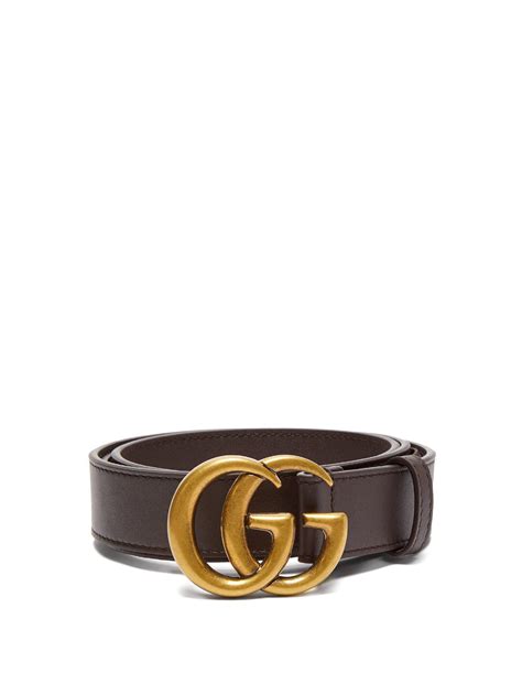 Gucci Gg Leather Belt In Brown For Men Save 53 Lyst
