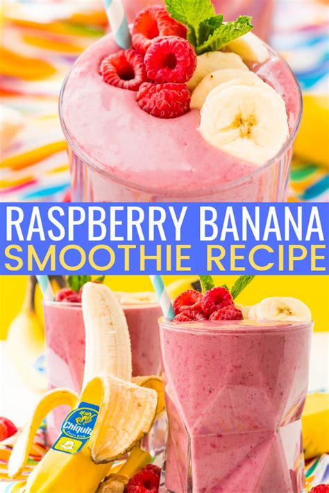This Raspberry Banana Smoothie Is A Simple And Delicious 5 Ingredient