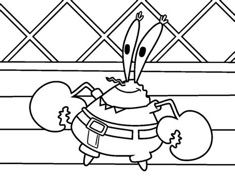 Our free coloring pages for adults and kids, range from star wars to mickey mouse. Mr. Krabs coloring page - Coloring Pages 4 U