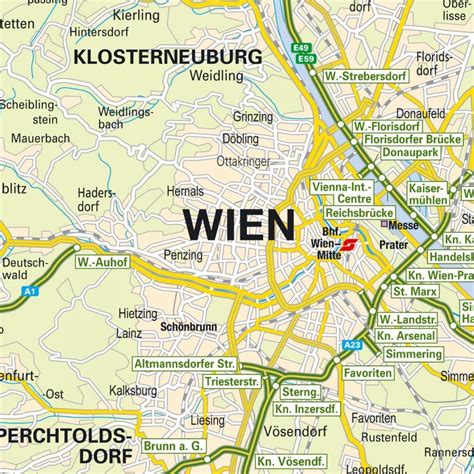 Vienne Map Vienna Points Of Interest Map Austria