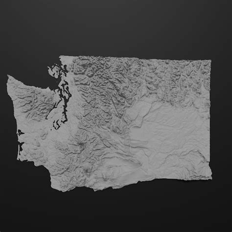Map Of Washington State Etsy